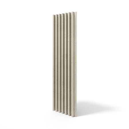 Płyta betonowa na ścianę 3D PB41 1350x380x44, kość słoniowa KS, beton architektoniczny