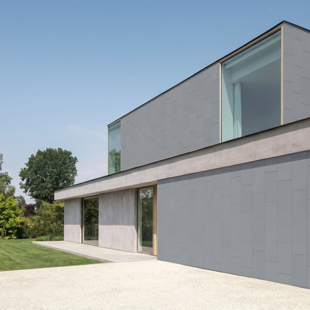 Płyta betonowa na ścianę 2D PA01 600x300x10, antracytowy B08, beton architektoniczny