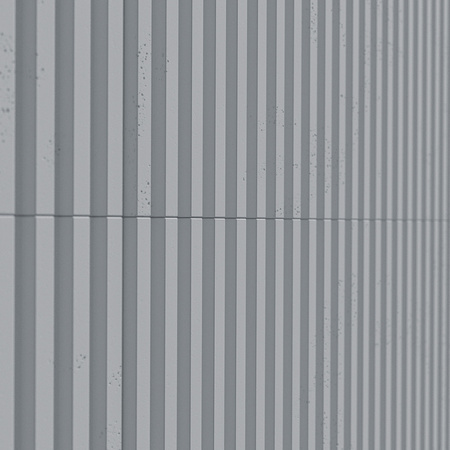 Płyta betonowa na ścianę 3D PB38 1350x480x30, szary S96, beton architektoniczny