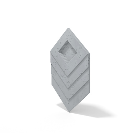 Płyta betonowa na ścianę 3D PB21 1050x600x45, szary S96, beton architektoniczny