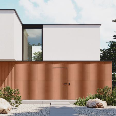 Płyta betonowa na ścianę 3D PB59 1350x500x35, terakota CL01, beton architektoniczny