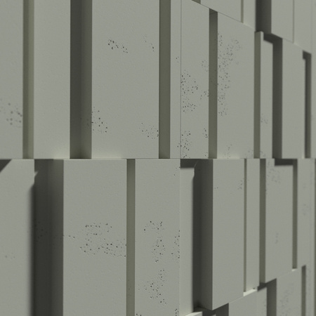 Płyta betonowa na ścianę 3D PB13 1200x600x40, zgaszona zieleń CL09, beton architektoniczny