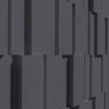 Płyta betonowa na ścianę 3D PB13 1200x600x40, czarny B15, beton architektoniczny
