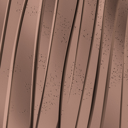 Płyta betonowa na ścianę 3D PB03 1000x500x32, brudny róż CL07, beton architektoniczny