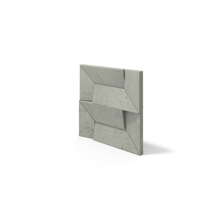 Płyta betonowa na ścianę 3D PB26A 600x600x45, zgaszona zieleń CL09; wzór A, beton architektoniczny
