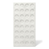 Płyta betonowa na ścianę 3D PB28 1200x600x30, zgaszona biel B0, beton architektoniczny