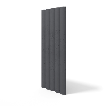 Płyta betonowa na ścianę 3D PB61 1350x500x37, czarny B15, beton architektoniczny
