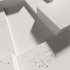 Płyta betonowa na ścianę 3D PB11 1200x600x40, zgaszona biel B0, wzór A, beton architektoniczny