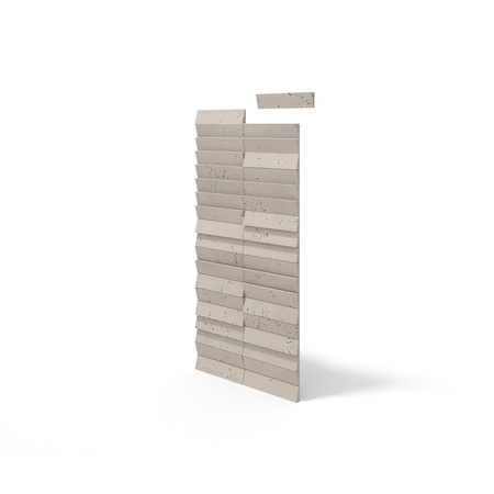 Płyta betonowa na ścianę 3D PB69 5x22,6x2, kaszmirowy CL04, beton architektoniczny