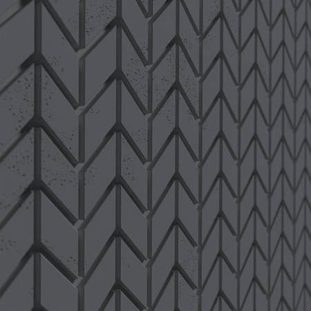 Płyta betonowa na ścianę 3D PB48 935x600x25, czarny B15, beton architektoniczny