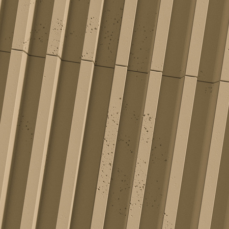 Płyta betonowa na ścianę 3D PB41 1350x380x44, miodowy CL03, beton architektoniczny