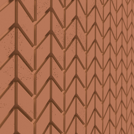 Płyta betonowa na ścianę 3D PB48 935x600x25, terakota CL01, beton architektoniczny
