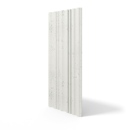 Płyta betonowa na ścianę 3D PB58 1350x560x34, zgaszona biel B0, beton architektoniczny