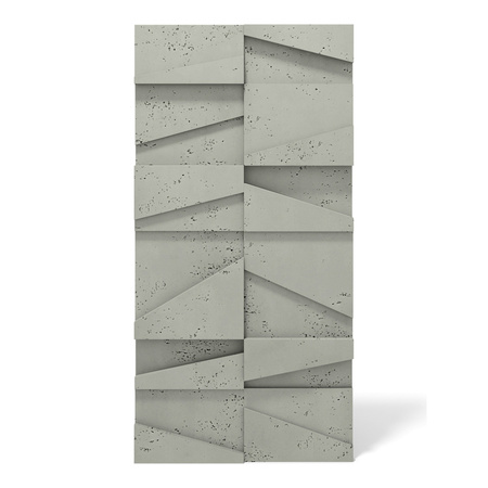 Płyta betonowa na ścianę 3D PB09 1200x600x45, zgaszona zieleń CL09, beton architektoniczny