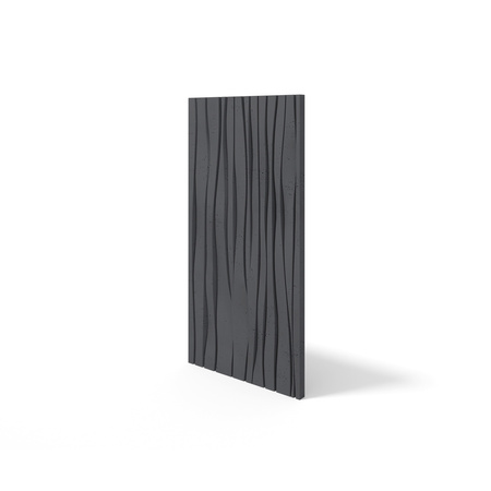 Płyta betonowa na ścianę 3D PB03 1000x500x32, czarny B15, beton architektoniczny