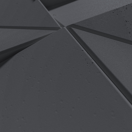Płyta betonowa na ścianę 3D PB26B 600x600x45, czarny B15, wzór B, beton architektoniczny