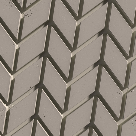 Płyta betonowa na ścianę 3D PB48 935x600x25, kaszmirowy CL04, beton architektoniczny