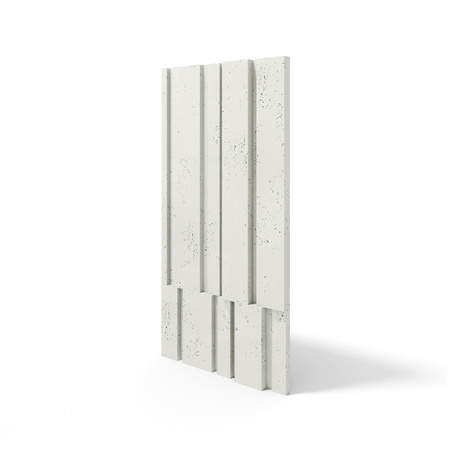 Płyta betonowa na ścianę 3D PB13 1200x600x40, zgaszona biel B0, beton architektoniczny