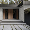Płyta betonowa na ścianę 3D PB69 5x22,6x2, zgaszona biel B0, beton architektoniczny