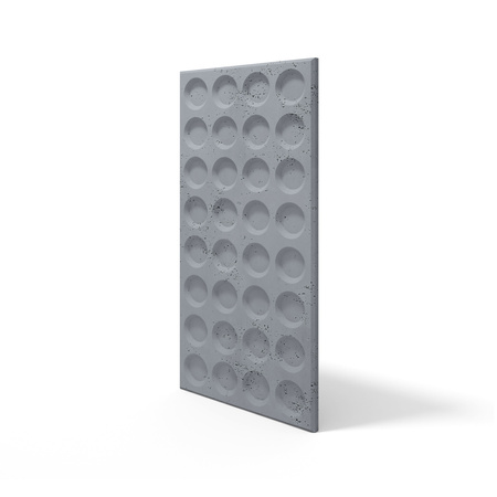 Płyta betonowa na ścianę 3D PB28 1200x600x30, antracytowy B08, beton architektoniczny