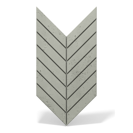 Płyta betonowa na ścianę 3D PB44 1188x600x25, zgaszona zieleń CL09, beton architektoniczny