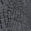 Płyta betonowa na ścianę 3D PB71F 600x600x22, czarny B15; wzór F, beton architektoniczny