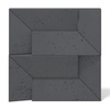 Płyta betonowa na ścianę 3D PB26A 600x600x45, czarny B15, wzór A, beton architektoniczny
