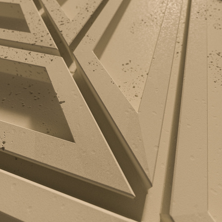 Płyta betonowa na ścianę 3D PB50 1156x600x20, miodowy CL03, beton architektoniczny