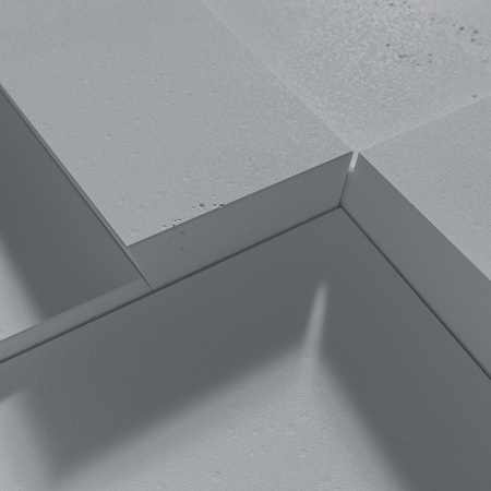 Płyta betonowa na ścianę 3D PB10 600x600x40, szary S96, beton architektoniczny