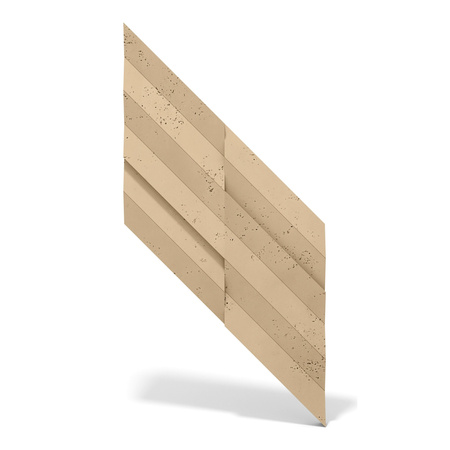 Płyta betonowa na ścianę 3D PB70A 1200x600x35, miodowy CL03; wzór A, beton architektoniczny