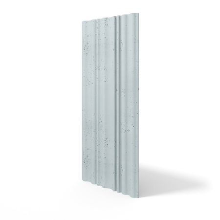 Płyta betonowa na ścianę 3D PB58 1350x560x34, jasny błękit CL06, beton architektoniczny