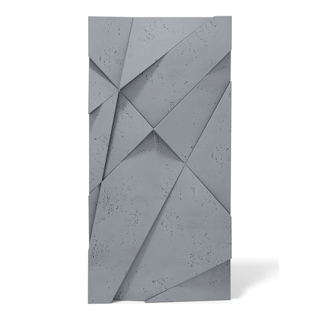 Płyta betonowa na ścianę 3D PB05A 1200x600x48, antracytowy B08, wzór A, beton architektoniczny