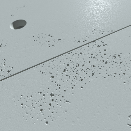 Płyta betonowa na ścianę 3D PB30 1200x600x20, jasny błękit CL06, beton architektoniczny