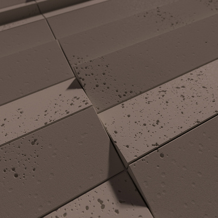 Płyta betonowa na ścianę 3D PB69 5x22,6x2, czekoladowy CL02, beton architektoniczny