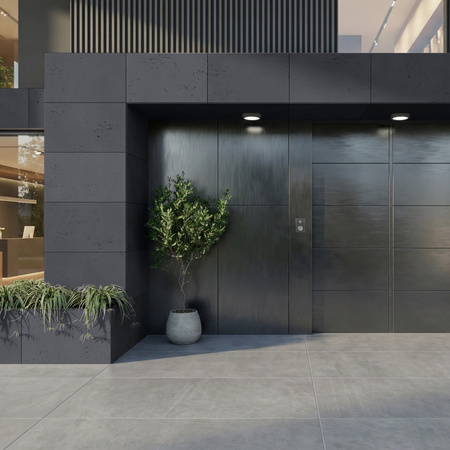 Płyta betonowa na ścianę 2D PA05 900x550x10, czarny B15, beton architektoniczny