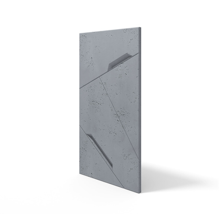 Płyta betonowa na ścianę 3D PB18 1200x600x38, antracytowy B08, beton architektoniczny