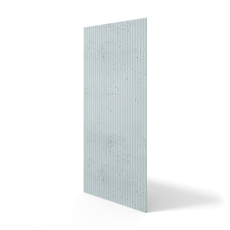 Płyta betonowa na ścianę 3D PB37 1350x600x12, jasny błękit CL06, beton architektoniczny