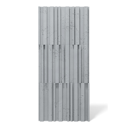 Płyta betonowa na ścianę 3D PB42 1350x600x30, szary S96, beton architektoniczny