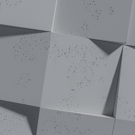 Płyta betonowa na ścianę 3D PB15 600x600x40, antracytowy B08, beton architektoniczny