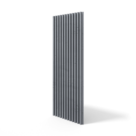 Płyta betonowa na ścianę 3D PB38 1350x480x30, antracytowy B08, beton architektoniczny
