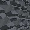 Płyta betonowa na ścianę 3D PB02 448x200x40, czarny B15, beton architektoniczny
