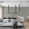 Płyta betonowa na ścianę 3D PB57 1350x460x30, zgaszona zieleń CL09, beton architektoniczny