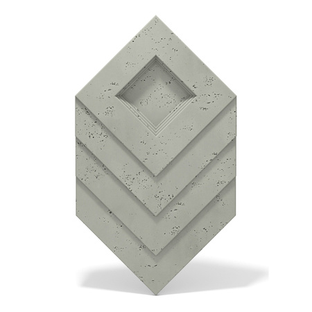 Płyta betonowa na ścianę 3D PB21 1050x600x45, zgaszona zieleń CL09, beton architektoniczny