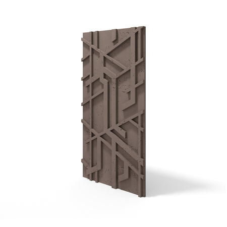 Płyta betonowa na ścianę 3D PB27 1200x600x35, czekoladowy CL02, beton architektoniczny