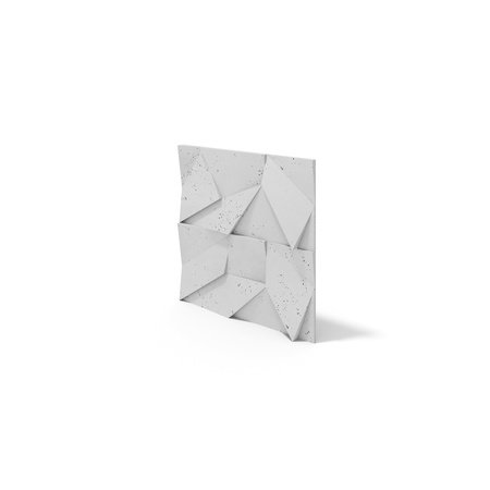 Płyta betonowa na ścianę 3D PB06B 600x600x42, jasnoszary S50; wzór B, beton architektoniczny