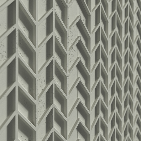 Płyta betonowa na ścianę 3D PB49 935x600x25, pistacjowy CL08, beton architektoniczny