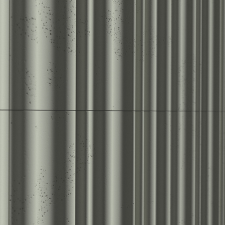 Płyta betonowa na ścianę 3D PB58 1350x560x34, zgaszona zieleń CL09, beton architektoniczny