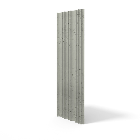 Płyta betonowa na ścianę 3D PB56 1350x430x35, zgaszona zieleń CL09, beton architektoniczny