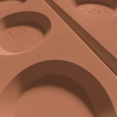 Płyta betonowa na ścianę 3D PB28 1200x600x30, terakota CL01, beton architektoniczny