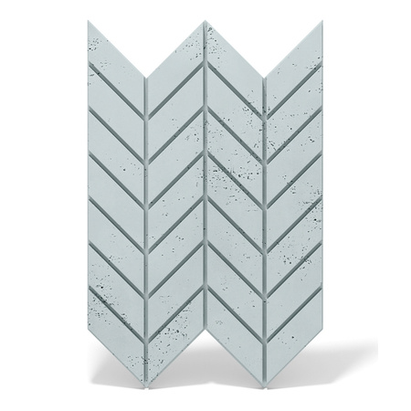 Płyta betonowa na ścianę 3D PB46 939x600x25, jasny błękit CL06, beton architektoniczny
